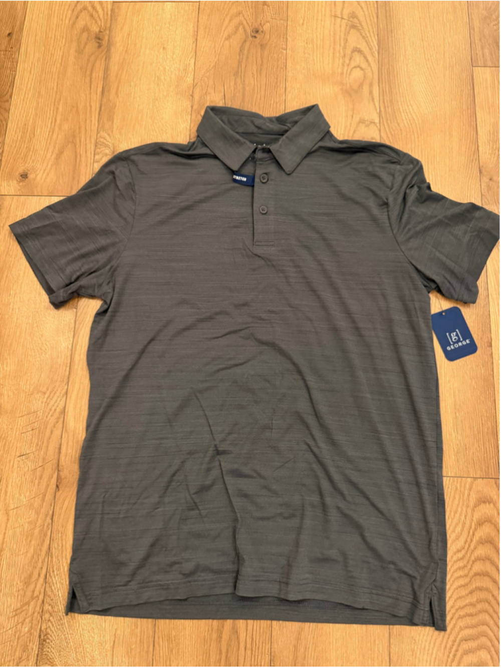 NEW George Men's Polo Shirt Striped Short Sleeve M